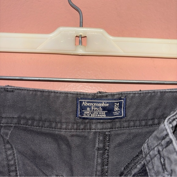 Abercrombie Ames Low Rise Slim Boyfriend Utility Jean Size 24/00 - Picture 5 of 10